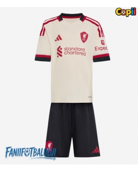 Liverpool Echipament de Fotbal Replică 2025-26 Copii Deplasare (+ Șorturi)
